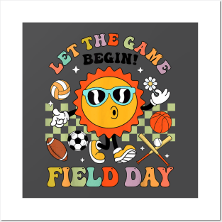 Field Day Let The Games Begin Teachers Kids Field Day 2024 T-Shirt Posters and Art